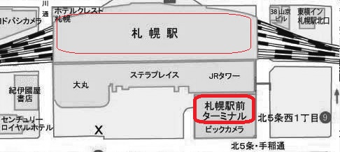 160601札幌駅前ターミナル地図